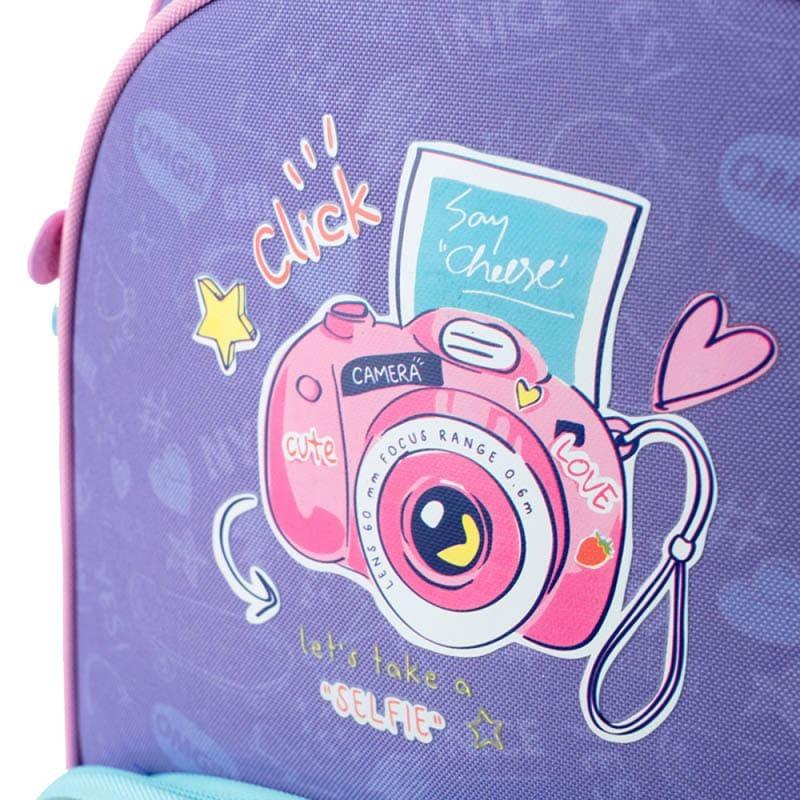 Шкільний рюкзак каркасний GoPack Education Say Cheese 12,5 л Фіолетовий (GO24-597M-4) - фото 13