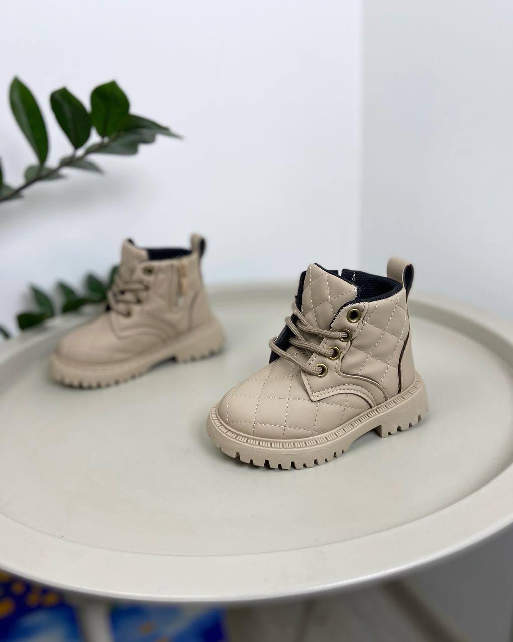 Ботинки детские осенние 1111 р. 21 Бежевый (23180548) - фото 2 Ботинки детские осенние 1111 р. 21 Бежевый (23180548) - фото 2