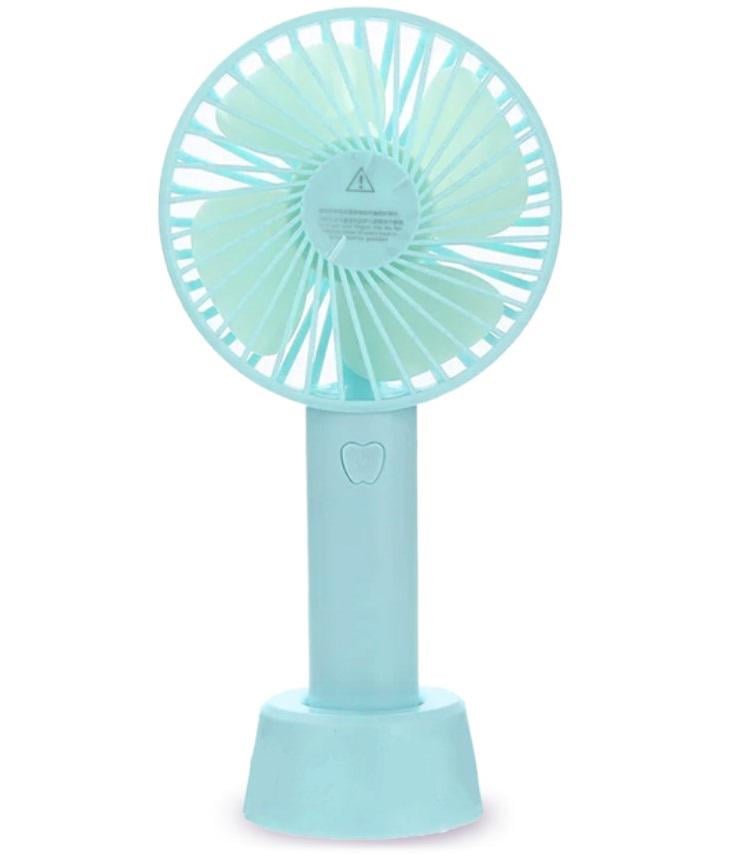 Вентилятор настільний Mini Fan USB Handy SS-2 на акумуляторі Блакитний (MX-12285B)