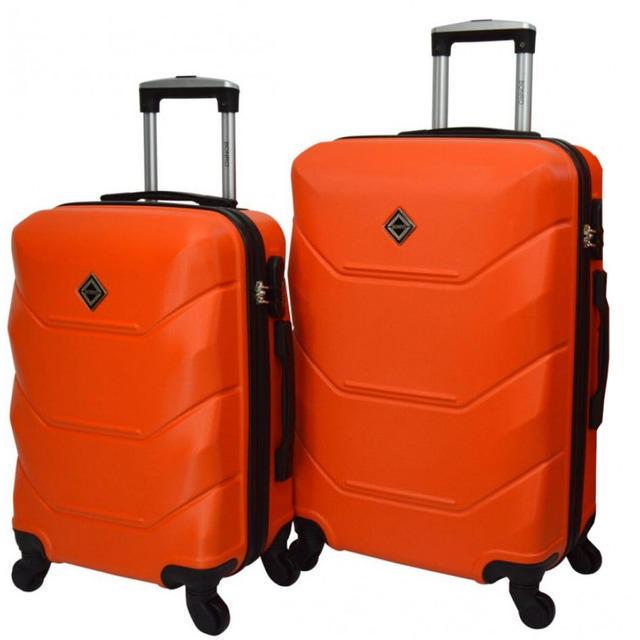 Набор чемоданов Bonro 2019 пластиковые 2 шт. Оранжевый (42400064)
