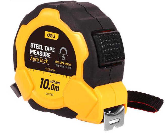 Рулетка стальная Deli Tools EDL3799 10 м х 25 мм (2591125171)