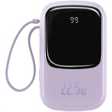 Повербанк Baseus 20000 mAh with USB-C Cable Q Pow Display 22,5W Purple
