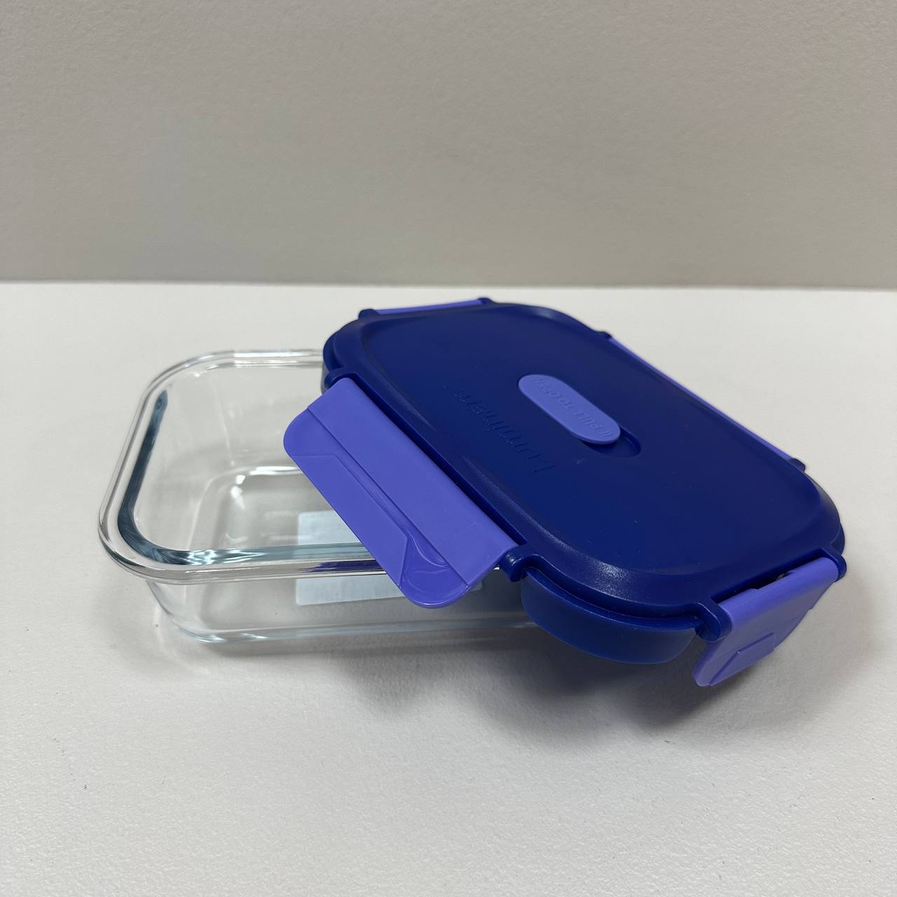 Пищевый контейнер Luminarc Click Clack X0088 стеклянный с пластиковой крышкой 370 мл Синий (23737) - фото 3 Пищевый контейнер Luminarc Click Clack X0088 стеклянный с пластиковой крышкой 370 мл Синий (23737) - фото 3