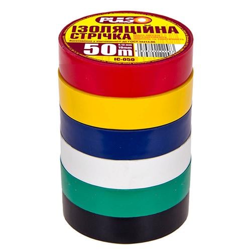 Изолента PULSO PVC 50 м (ІС 50А) - фото 1