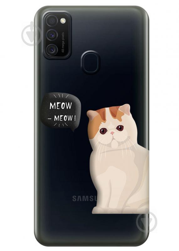 Прозрачный силиконовый чехол iSwag для Samsung Galaxy M21 с рисунком - Котенок (M1764) Прозрачный силиконовый чехол iSwag для Samsung Galaxy M21 с рисунком - Котенок (M1764)