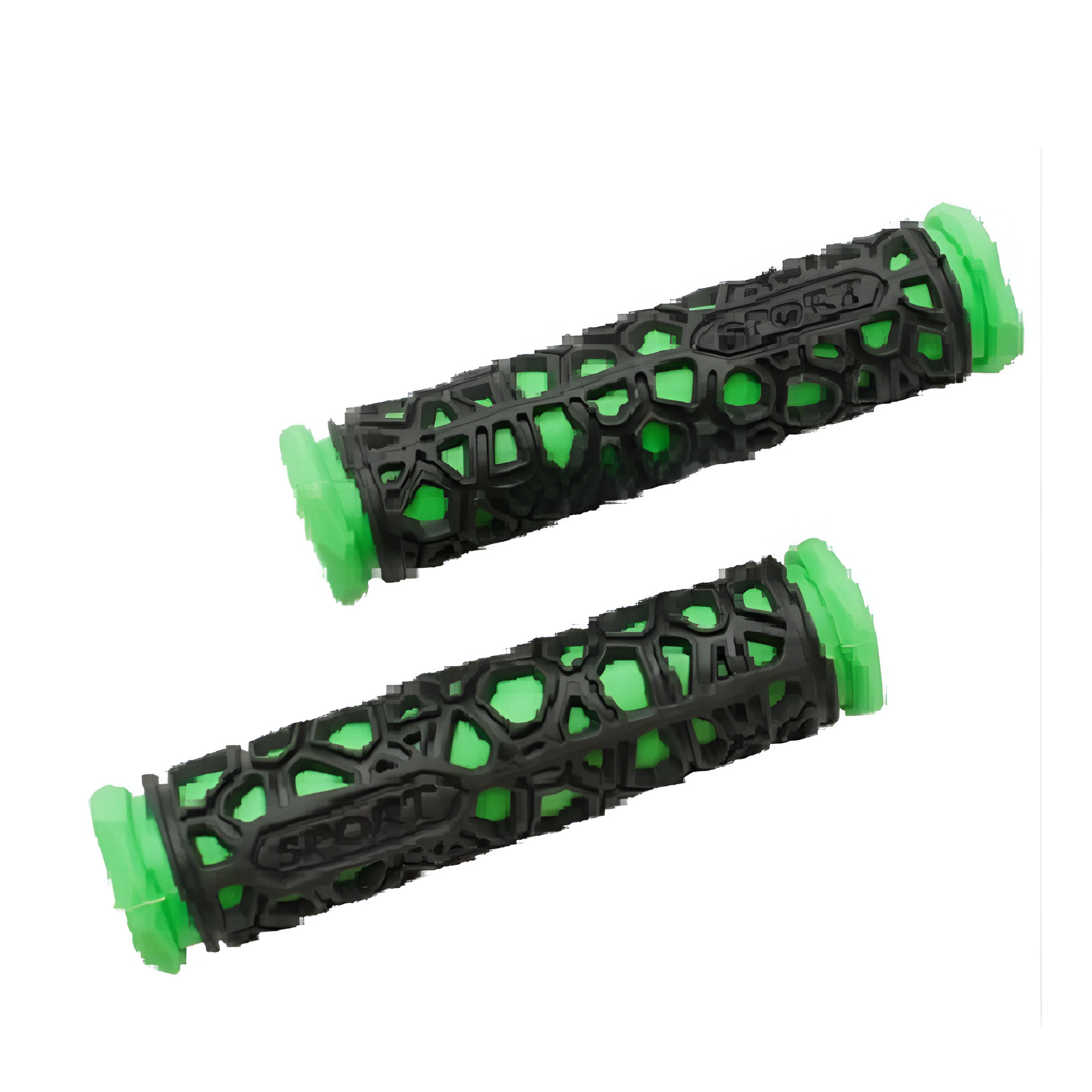 Грипсы для велосипеда Stenson VL97739 2 шт. 12,5 см Салатовый с черным (25441716)