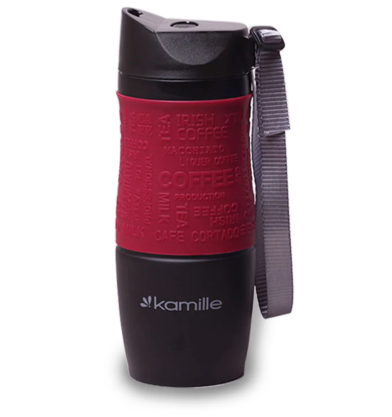 Термокружка Kamille 380 мл Красный (MKM-2052A) - фото 1 Термокружка Kamille 380 мл Красный (MKM-2052A) - фото 1