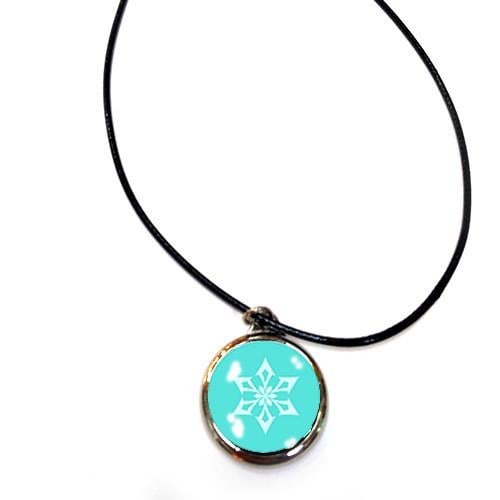 Кулон подвеска на шею Геншин удар Крио Лед Genshin Impact (ku_014)