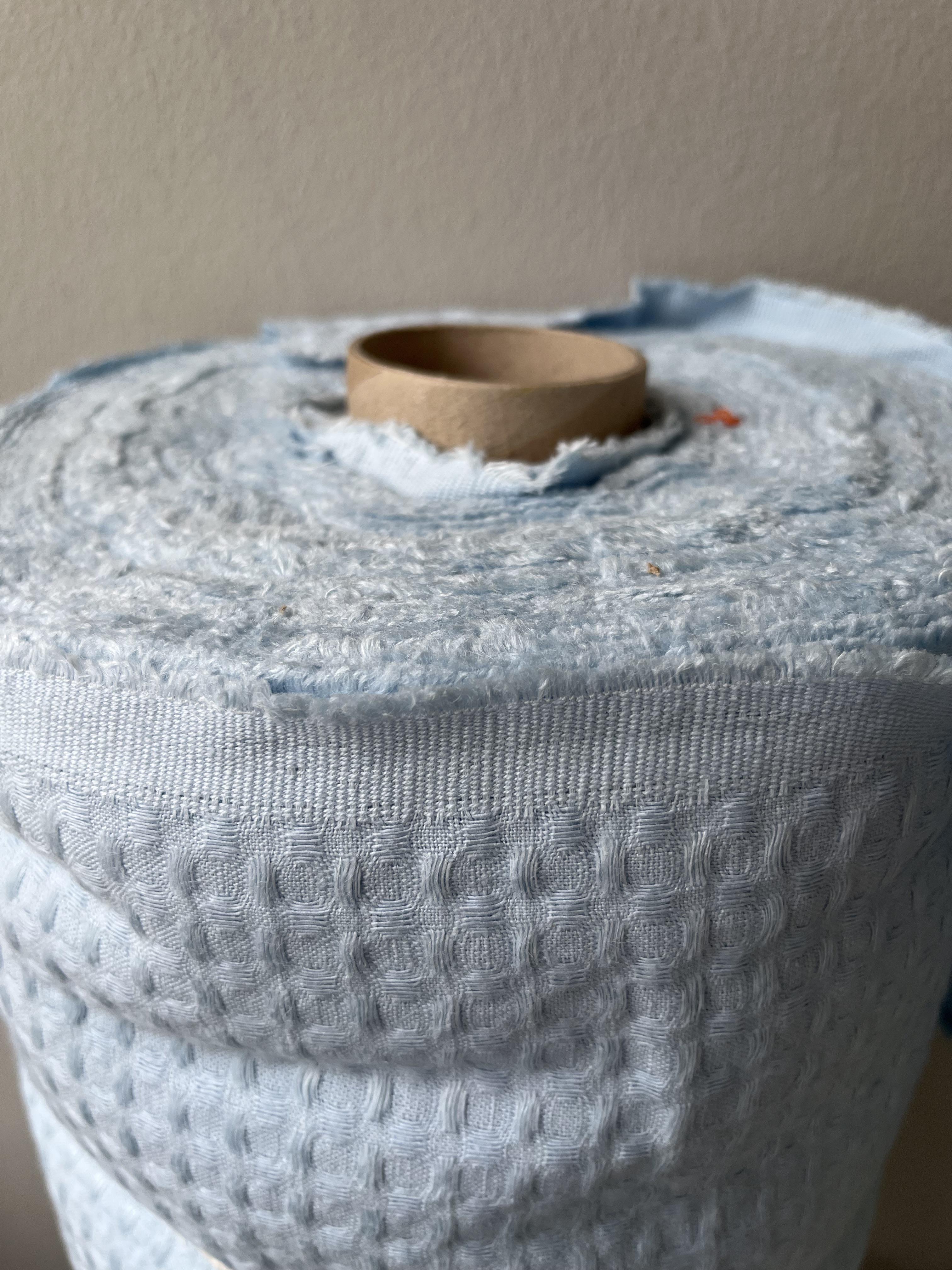 Тканина Linen Plus CRASH EFFECT 54% льон 46% бавовна 200 см Світло-блакитний (415-552MZ) - фото 2