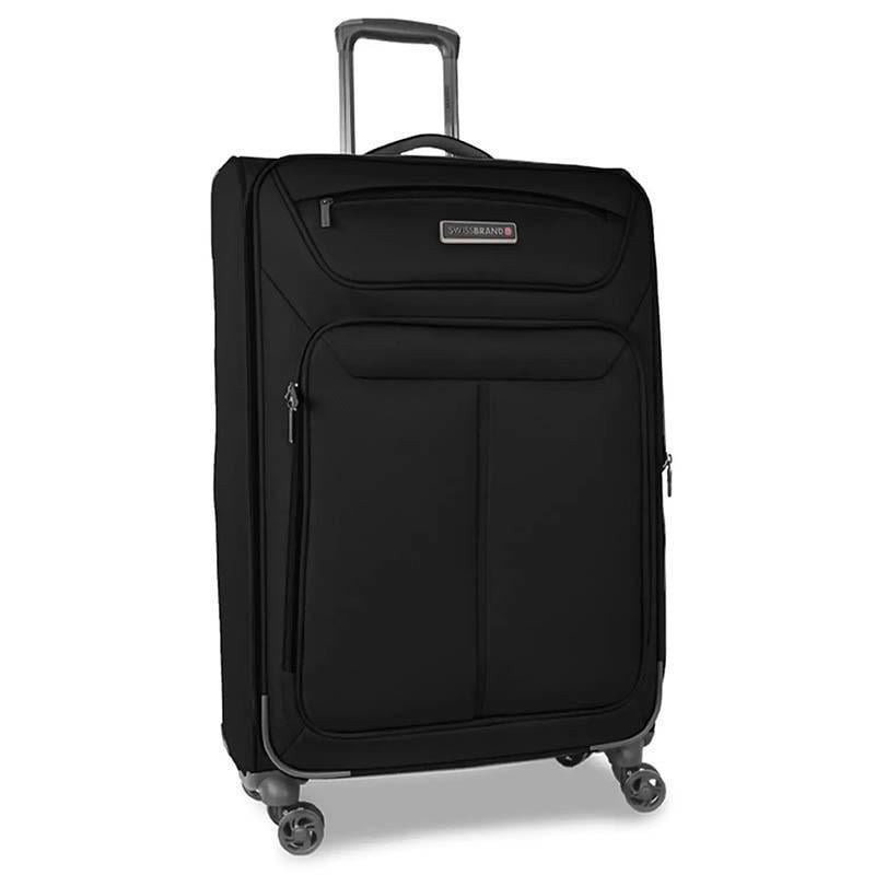 Валіза на 4-х колесах Swissbrand Austria L 103-113 л Black (DAS301855) - фото 1