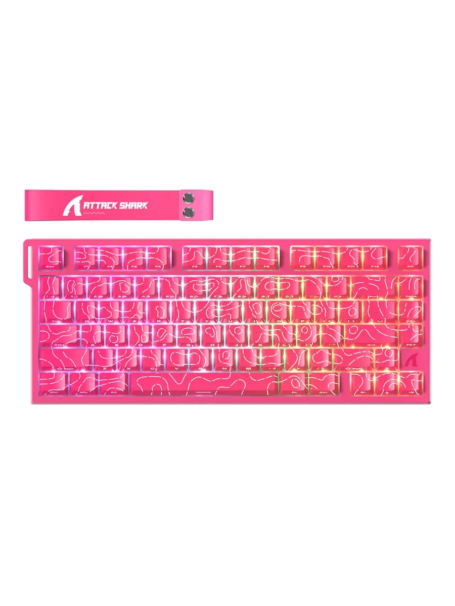 Клавиатура игровая механическая Attack Shark R82 RGB с подсветкой компактная 75% для ПК и ноутбука Клавиатура игровая механическая Attack Shark R82 RGB с подсветкой компактная 75% для ПК и ноутбука