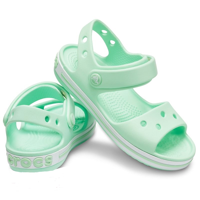 Сандалі для дівчинки Crocs Crocband Sandal kids р. 23/24 Neon Mint (6050)
