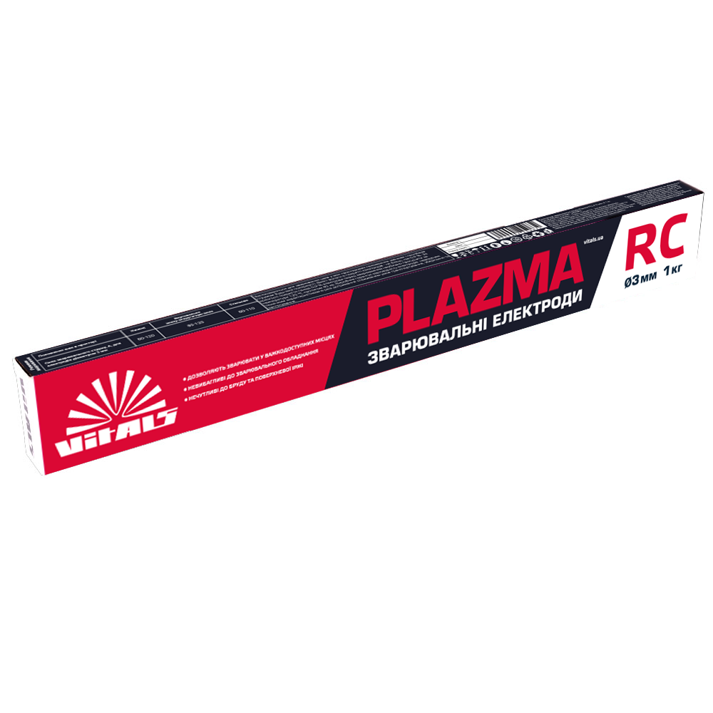 Электроды сварочные Vitals Plazma РЦ 3 мм 1 кг (000245083)