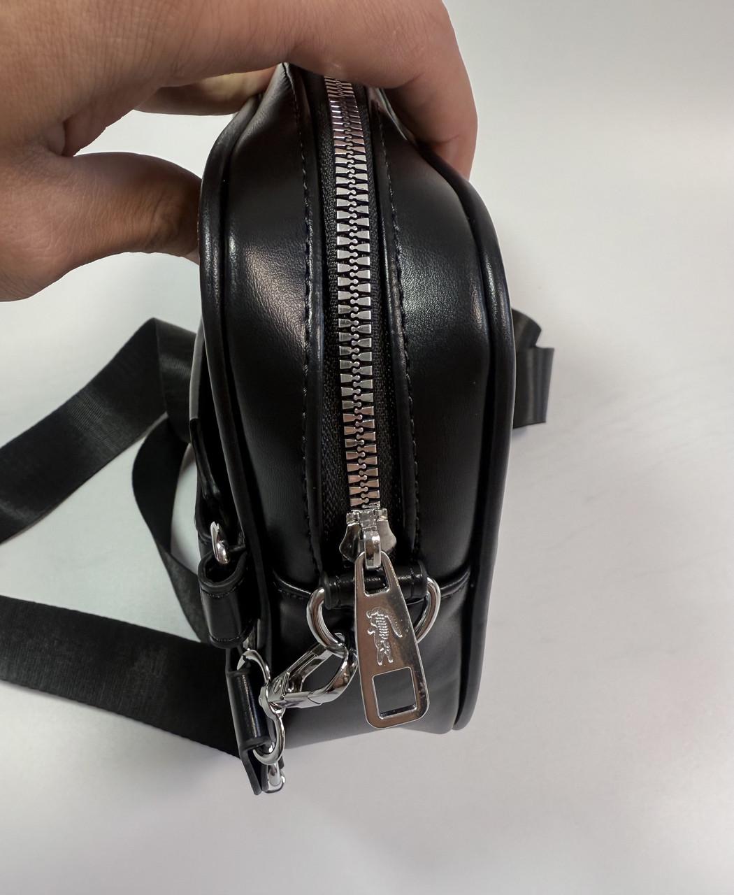 Сумка Lacoste monogram через плечо Черный - фото 2