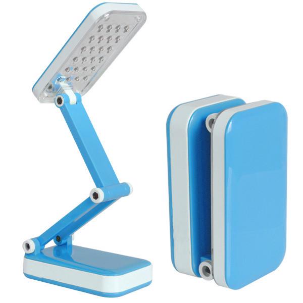 Лампа настольная Topwell 1019 c аккумулятором светодиодная складная Синий (5387) Лампа настольная Topwell 1019 c аккумулятором светодиодная складная Синий (5387)