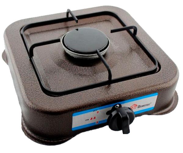 Настольная плита газовая Domotec MS-6601 на 1 конфорку Коричневый (MS 6601_331)
