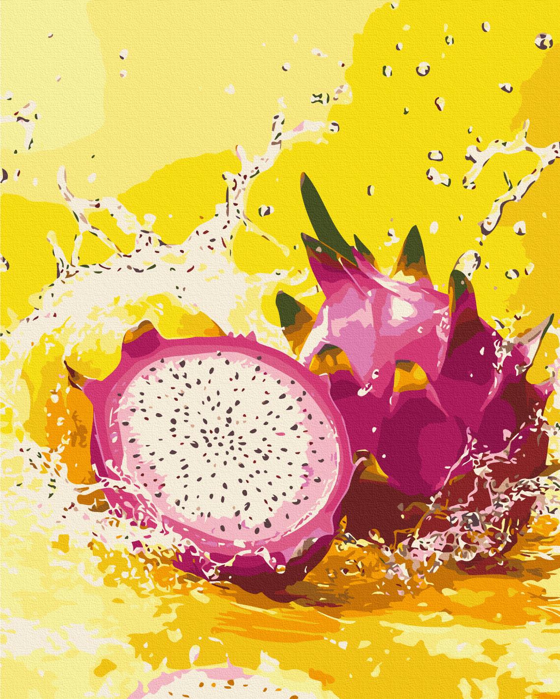 Картина за номерами Brushme Освіжаючий фрукт дракона 40x50 см (BS54448) Картина за номерами Brushme Освіжаючий фрукт дракона 40x50 см (BS54448)