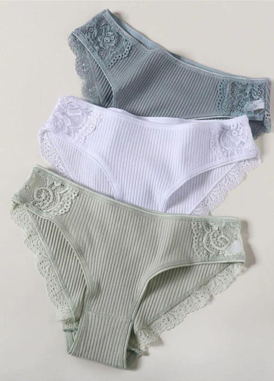 Комплект женских трусиков-слепов FINETOO M р. 42 3 шт. Комбинированный