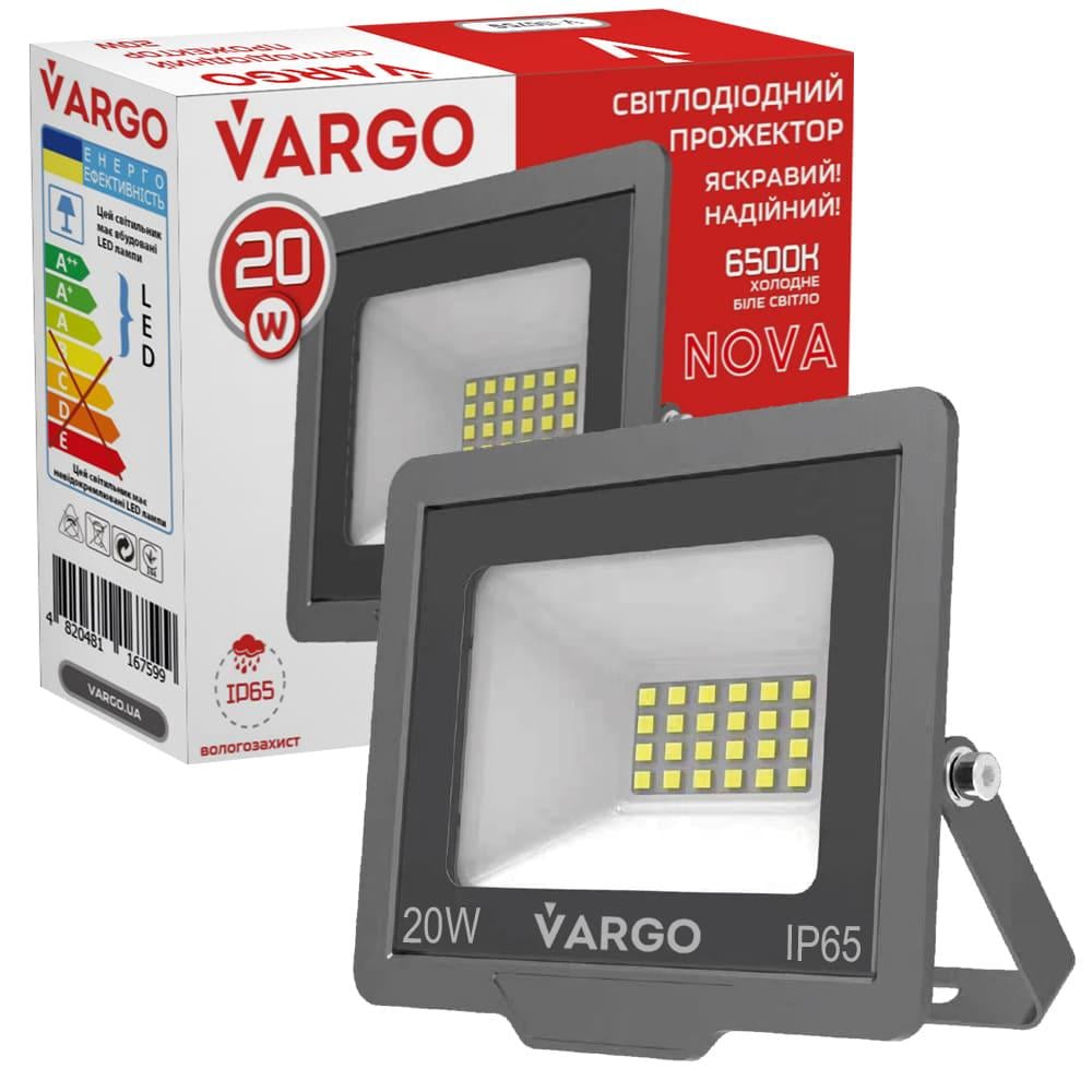 Прожектор VARGO LED 20 W 220V 1800 lm 6500 K (116759)