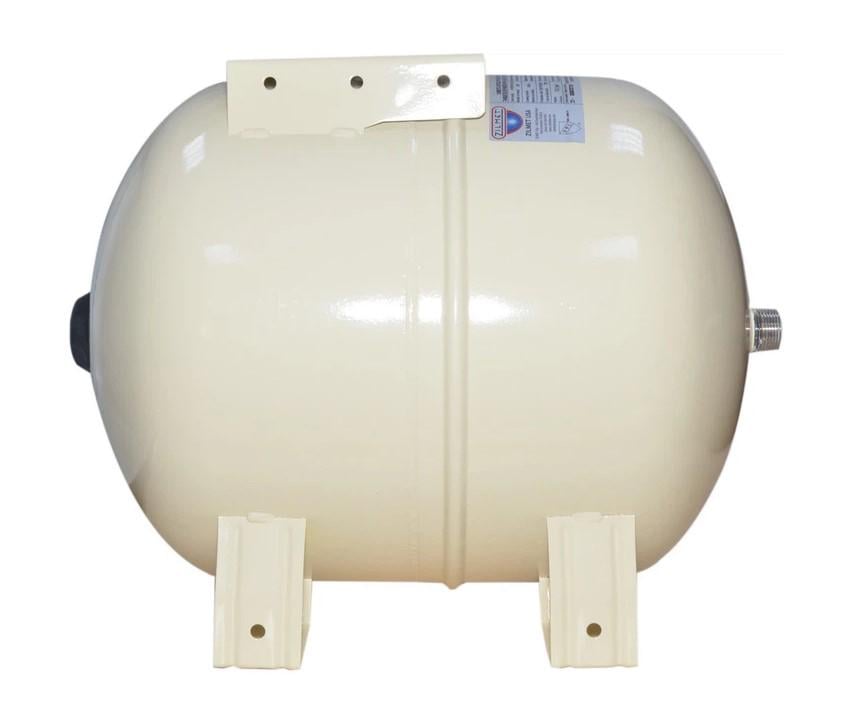 Розширювальний бак горизонтальний Zilmet HYDRO-PLUS 50 л 1" NPT Ø 380 мм 10 бар Beige (35549516)