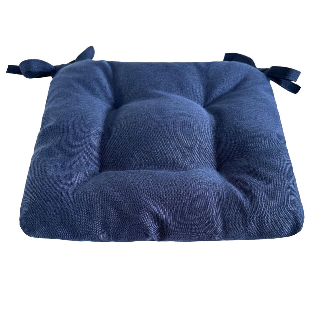 Подушка для стільця/крісла/табурету 50х50х8 см Темно-синій (1860467485) - фото 2