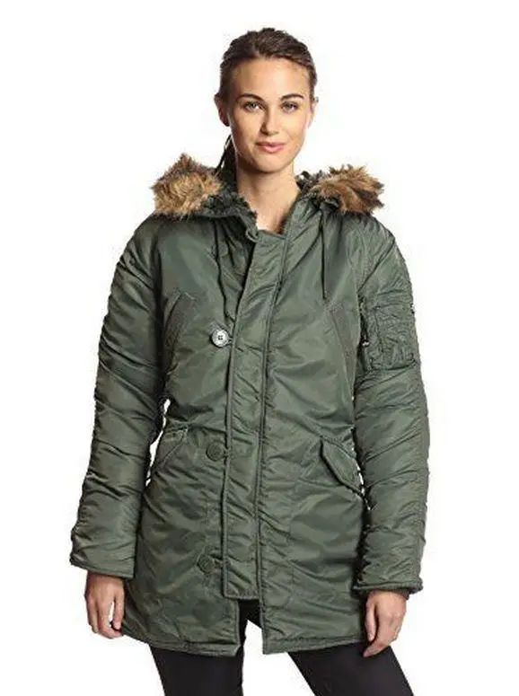 Куртка аляска Alpha Industries Darla Parka M Sage Green (WJD38014C1SGM) - фото 2