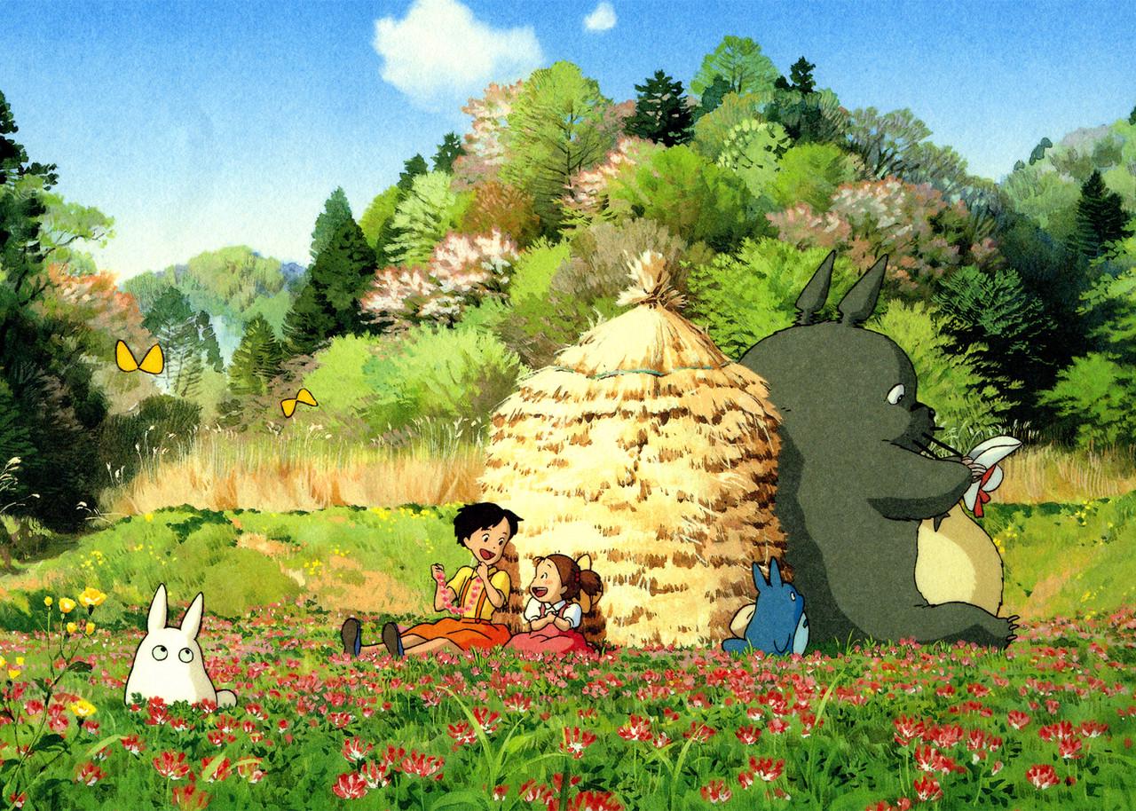 Картина GeekLand My Neighbor Totoro среди цветов (NT 09.016)