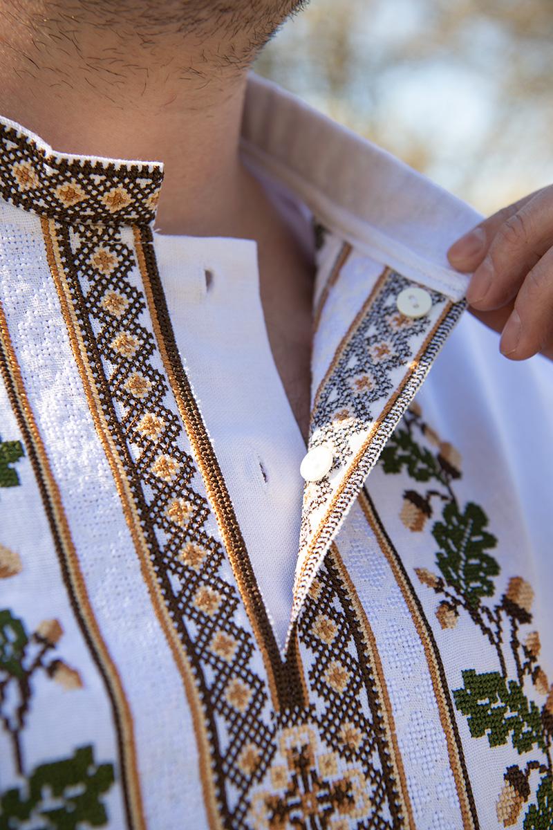 Вышиванка мужская из льна Дубовая мощь L (2174169134) - фото 7