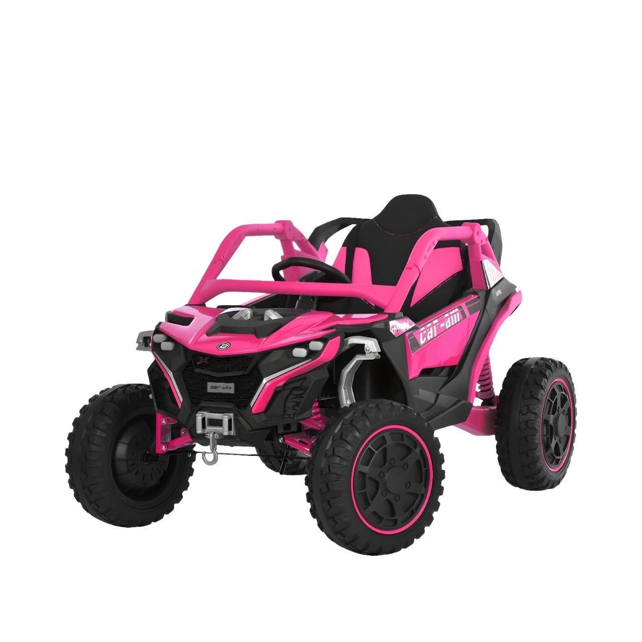 Дитячий електромобіль Bambi Racer M6256EBLR-8 4WD 4 мотори по 45W акумулятор 12V 12AH пульт 2.4G колеса EVA Рожевий (38321109)