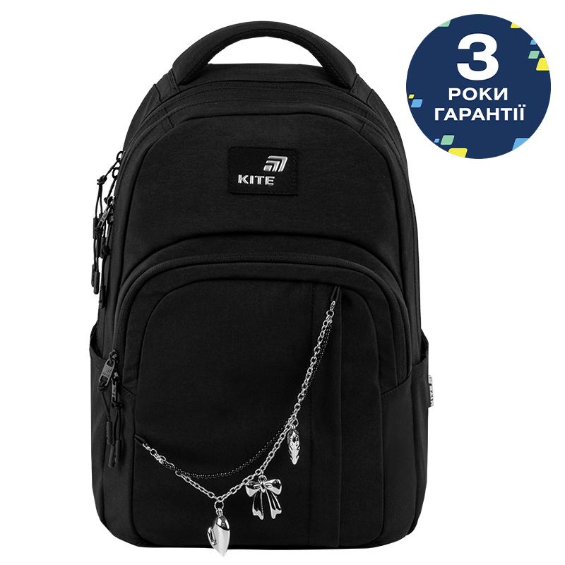 Шкільний рюкзак Kite Education teens Black&Charm K26-2578M-1