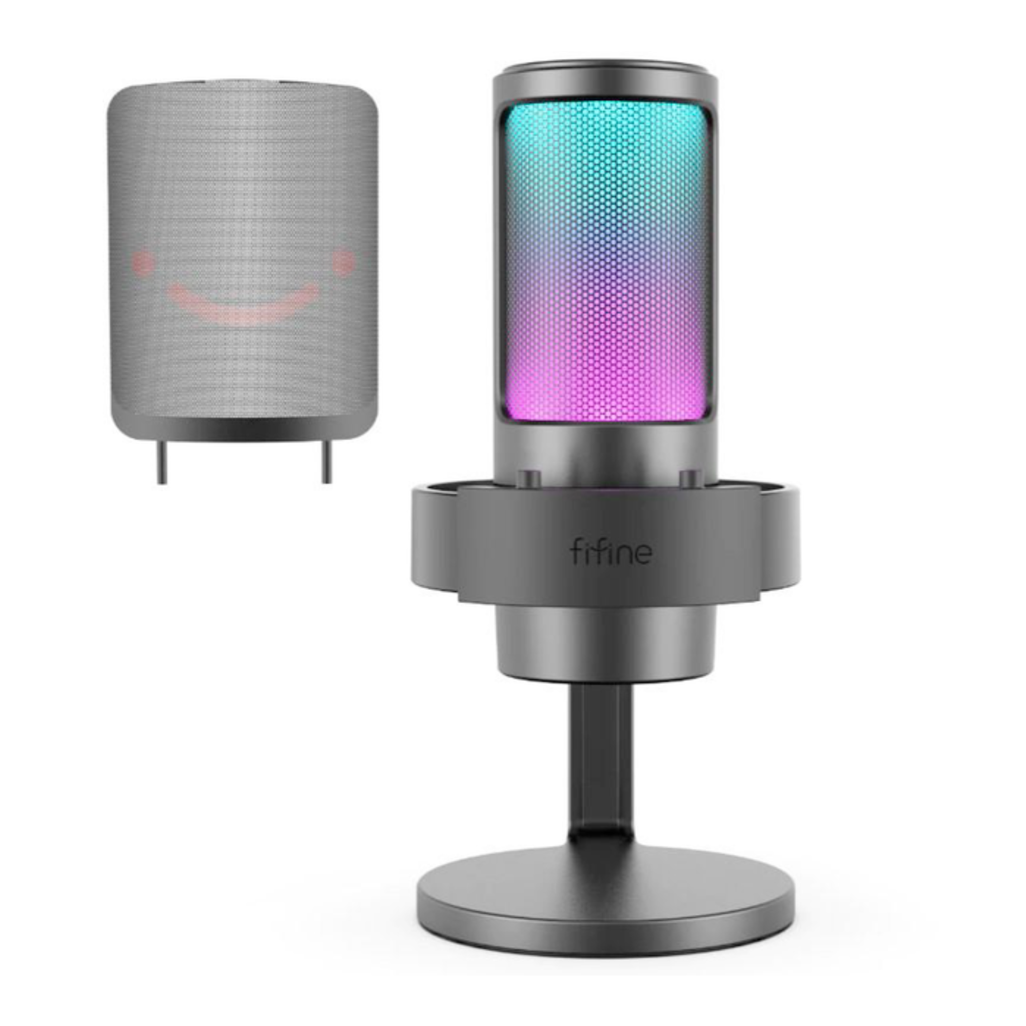 Микрофон игровой FIFINE конденсаторный с поп-фильтром A8 с подсветкой RGB (23707181) - фото 2