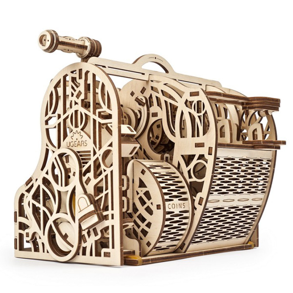 3D пазл механический UGEARS «Кассовый аппарат» - фото 3 3D пазл механический UGEARS «Кассовый аппарат» - фото 3