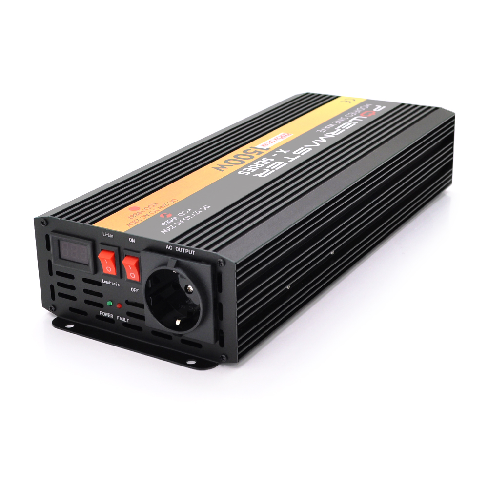 Інвертор Powermaster-1500 900 Вт 12/220V (YUT_V6098) - фото 1 Інвертор Powermaster-1500 900 Вт 12/220V (YUT_V6098) - фото 1
