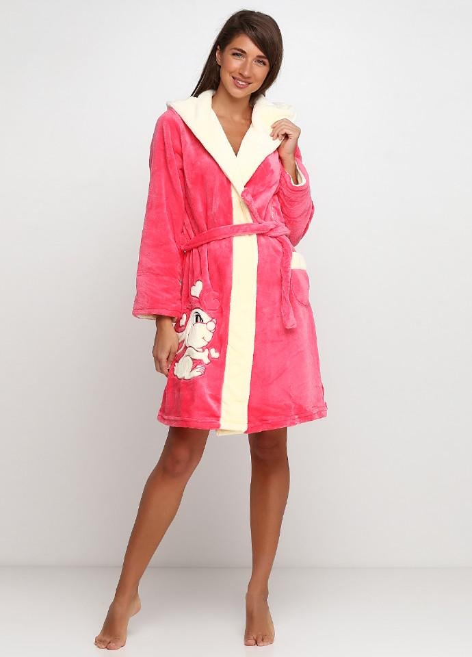 Халат Wild Love L Разноцветный/Коралловый (102-R5)