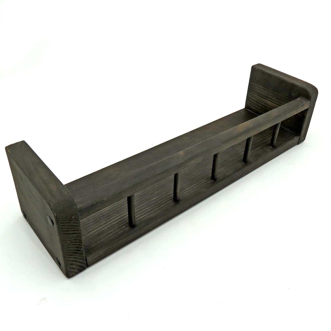 Полиця настінна з дерева Еврика 48 см Венге (НСП-488212)