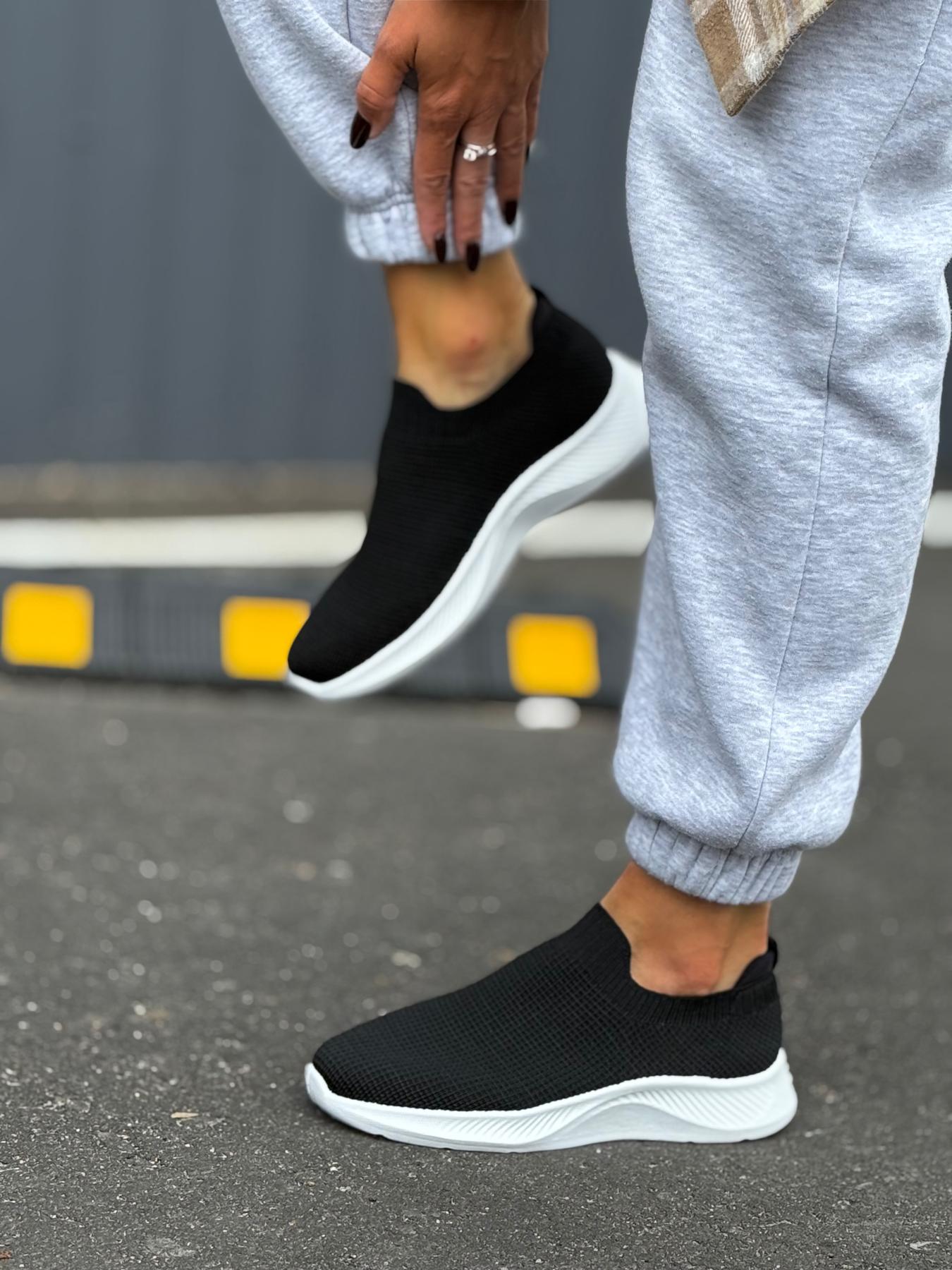 Кроссовки женские Текстиль р. 39 Черный (4310647s4) - фото 4 Кроссовки женские Текстиль р. 39 Черный (4310647s4) - фото 4