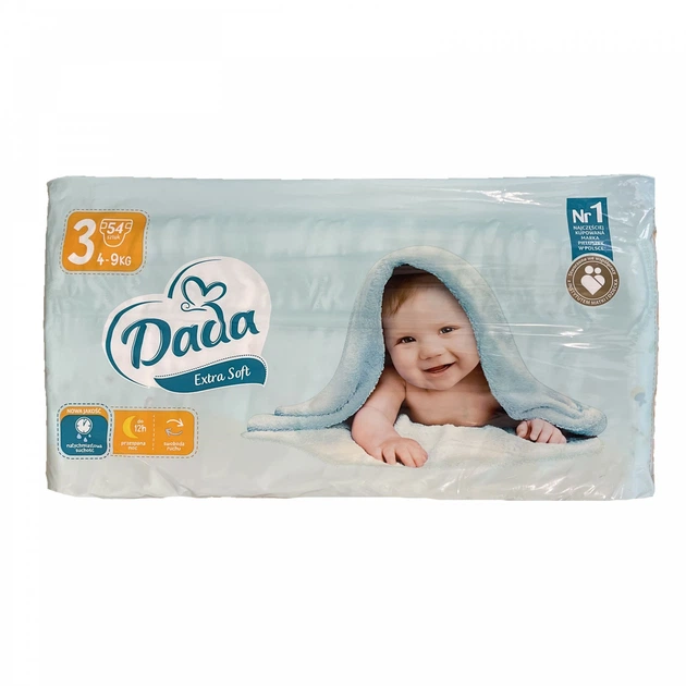Подгузники детские Dada Extra Soft 3 Midi 4-9 кг 54 шт. (68126426)