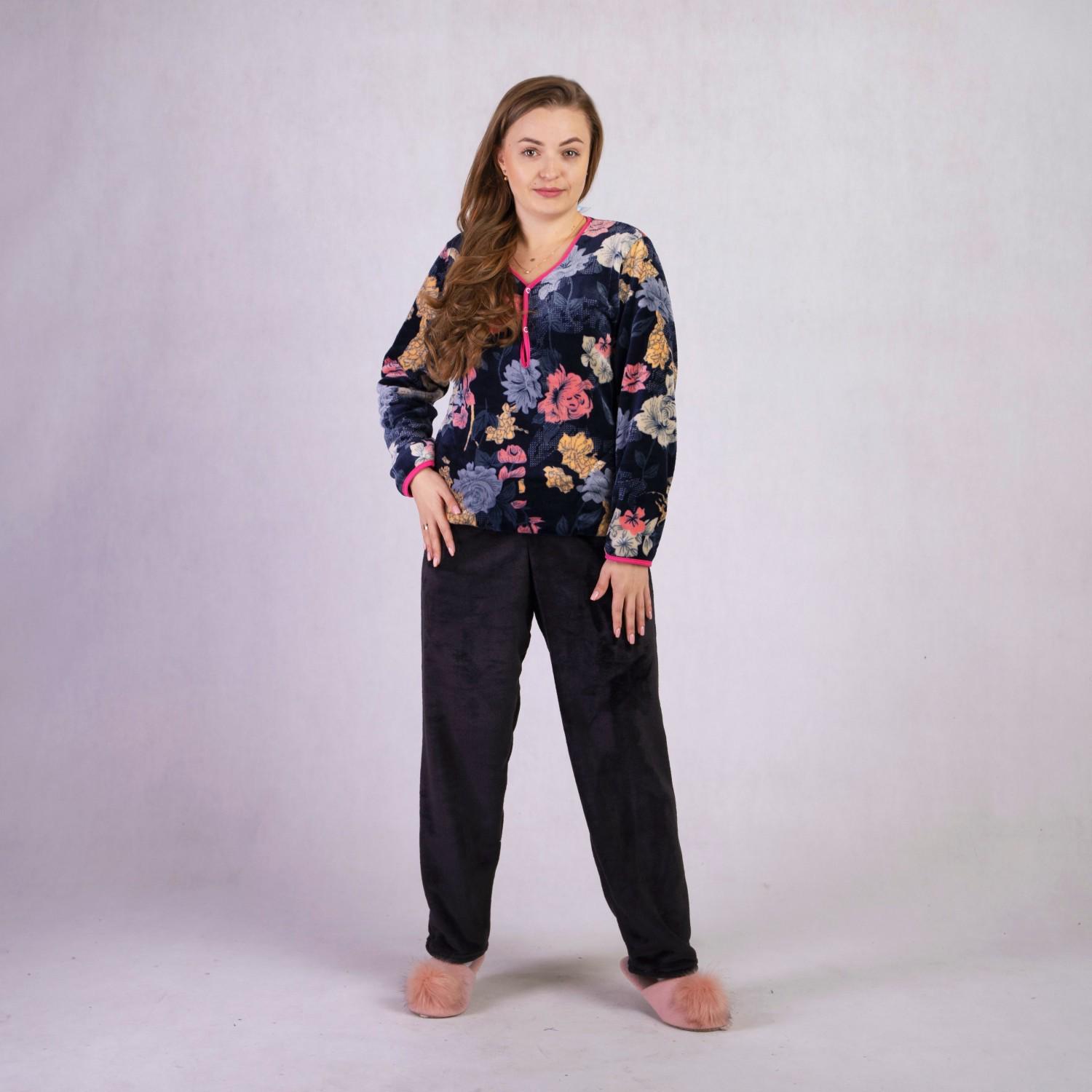 Пижама женская махровая GO-IN TN7-1974 р. 64-66 Черный (TN7-1974-6) Пижама женская махровая GO-IN TN7-1974 р. 64-66 Черный (TN7-1974-6)