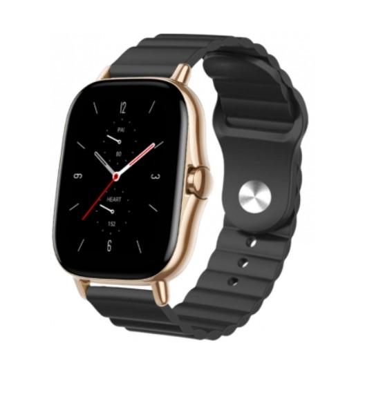 Ремешок силиконовый BeWatch для Amazfit BIP Bip Lite Bip U/Pro/Mini GTS/GTS 2 GTR 42 мм силиконовый 20 мм Wave Черный (1010701) - фото 4 Ремешок силиконовый BeWatch для Amazfit BIP Bip Lite Bip U/Pro/Mini GTS/GTS 2 GTR 42 мм силиконовый 20 мм Wave Черный (1010701) - фото 4