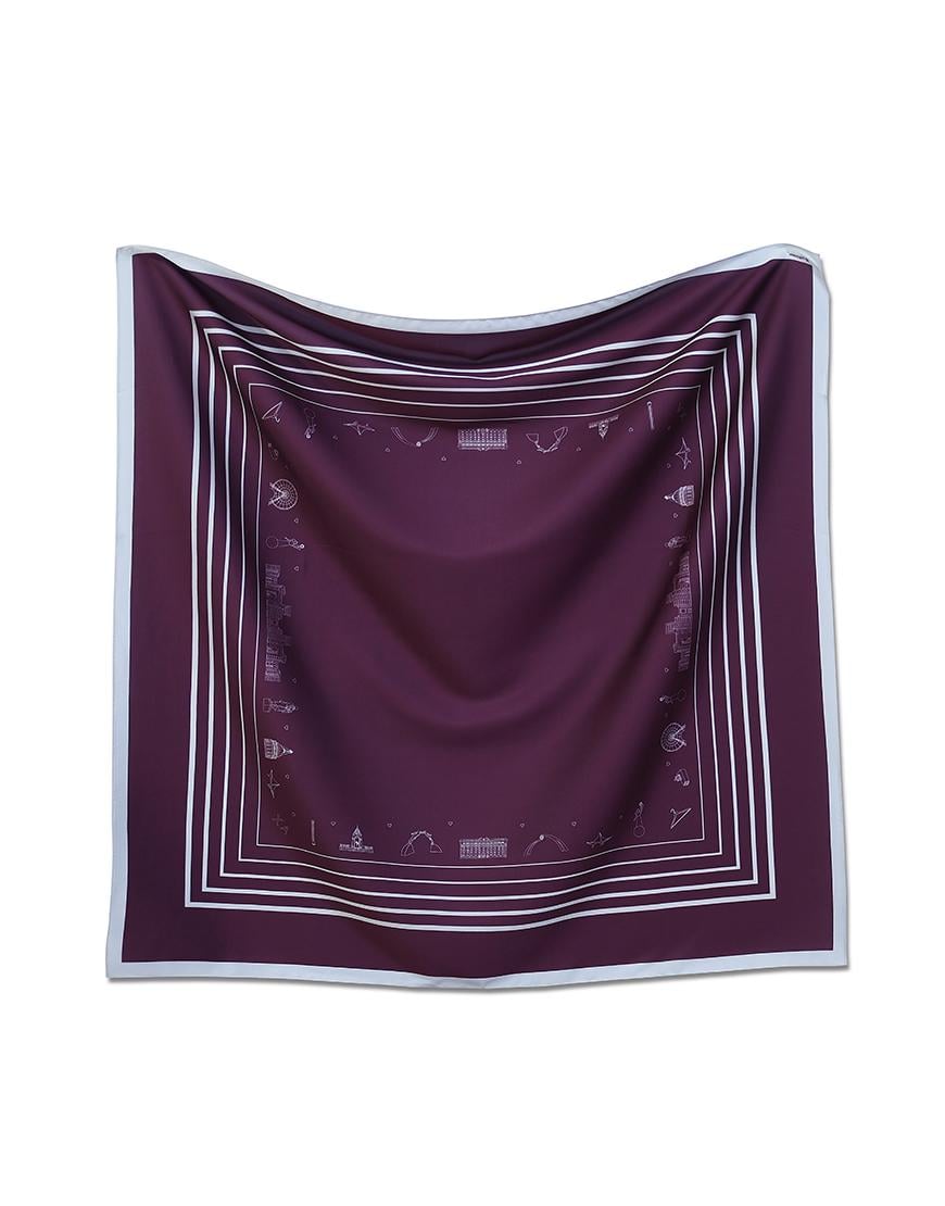 Хустинка Мій Харків жіноча SOFT25 бордова One size Хустинка Мій Харків жіноча SOFT25 бордова One size