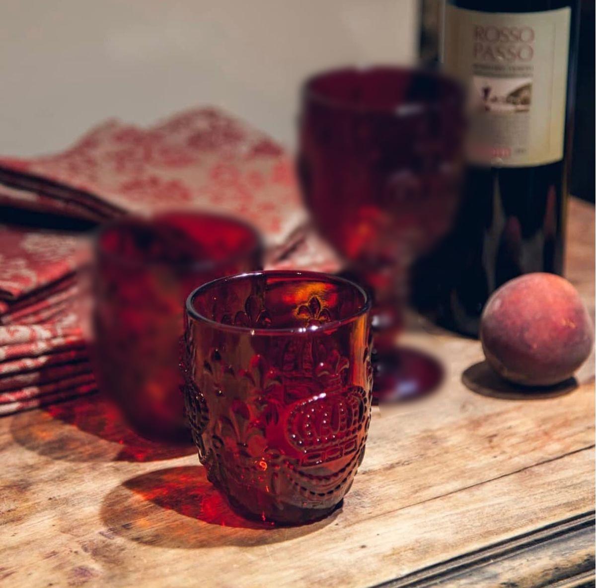 Стакан для напитков Корона 250 мл Красный (21-TM0006-R) - фото 4 Стакан для напитков Корона 250 мл Красный (21-TM0006-R) - фото 4