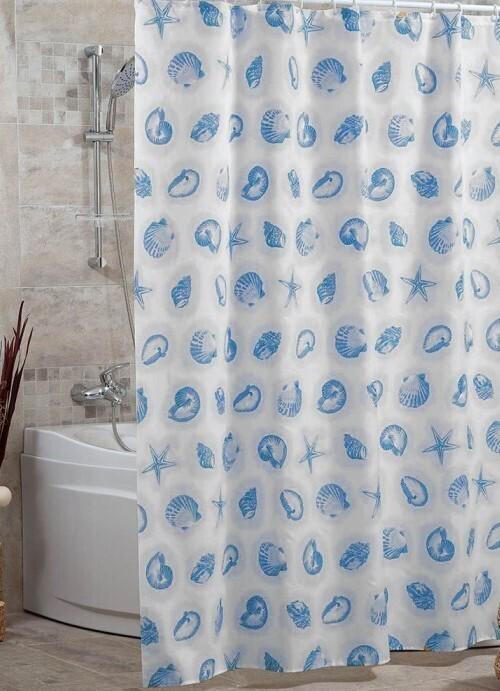 Шторка для ванної кімнати Міранда Star Fish 180х200 см Blue (120 Vin)