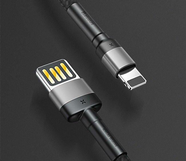 USB кабель BASEUS Lightning Cafule special edition 2.4A 1 м Black - фото 4