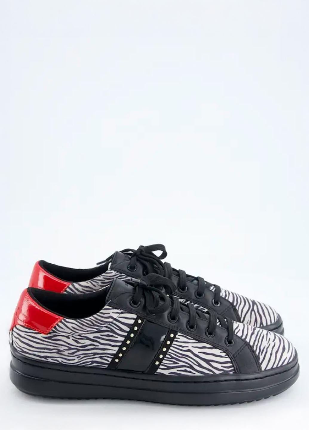 Кеды женские Geox кожа и текстиль р. 36 Черный (FS00083-02)