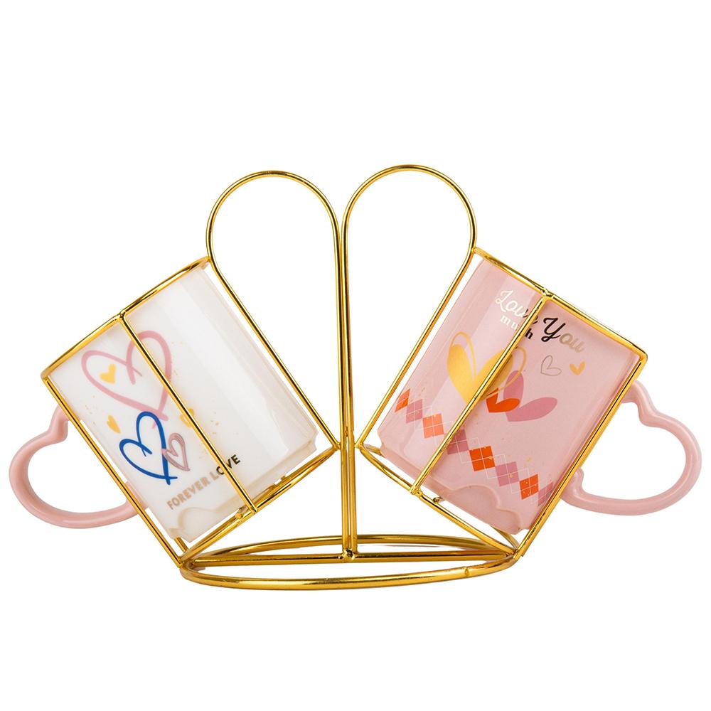 Набор кружок керамическых Elisey Нежная любовь 300 мл 2 шт. Белый/Розовый (9028-014) Набор кружок керамическых Elisey Нежная любовь 300 мл 2 шт. Белый/Розовый (9028-014)