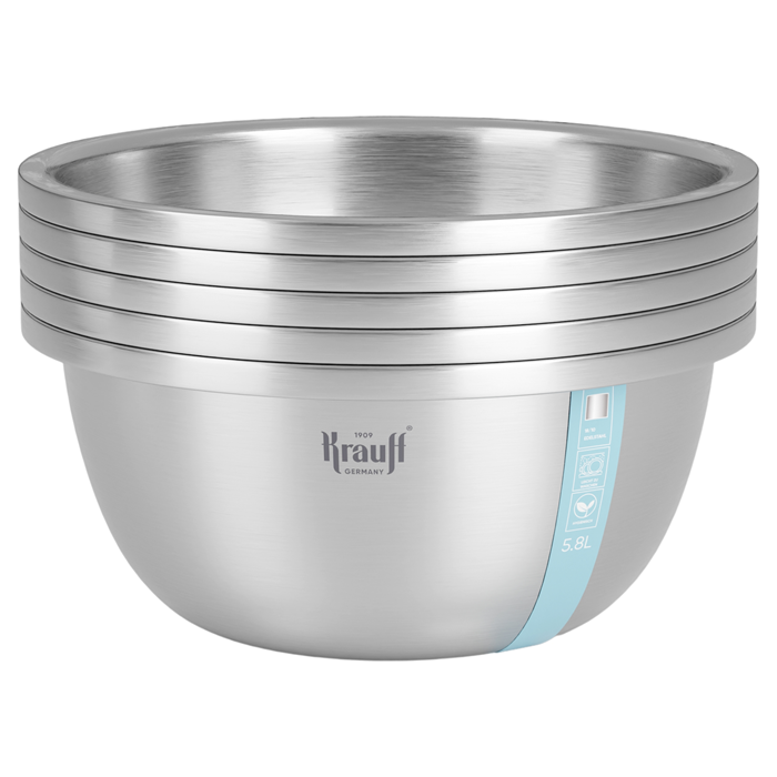 Набір мисок з нержавіючої сталі Krauff з кухонною дошкою SolideStein 5 пр. (55-333-352) - фото 4