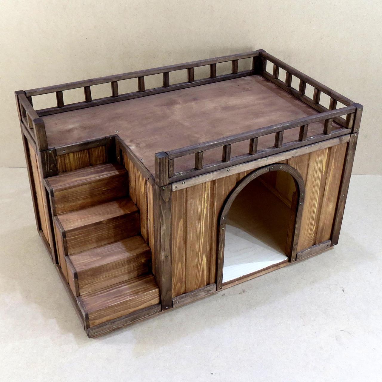 Будка для собаки з дерева Галіко Капучино (БДК-001209) - фото 7 Будка для собаки з дерева Галіко Капучино (БДК-001209) - фото 7