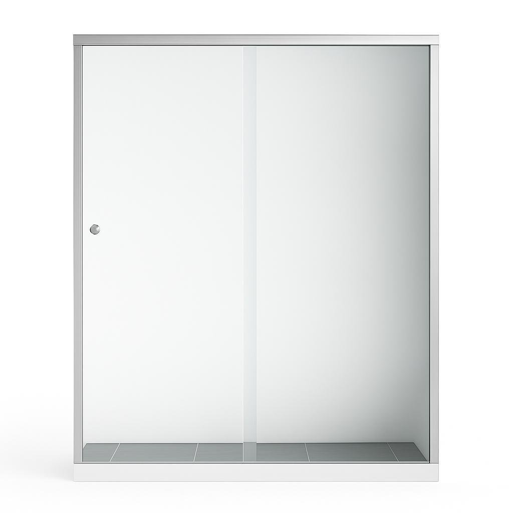 Душевые двери KO&PO 7053 F раздвижные матовые стекла 180х140 см Сатин (C10664) - фото 2