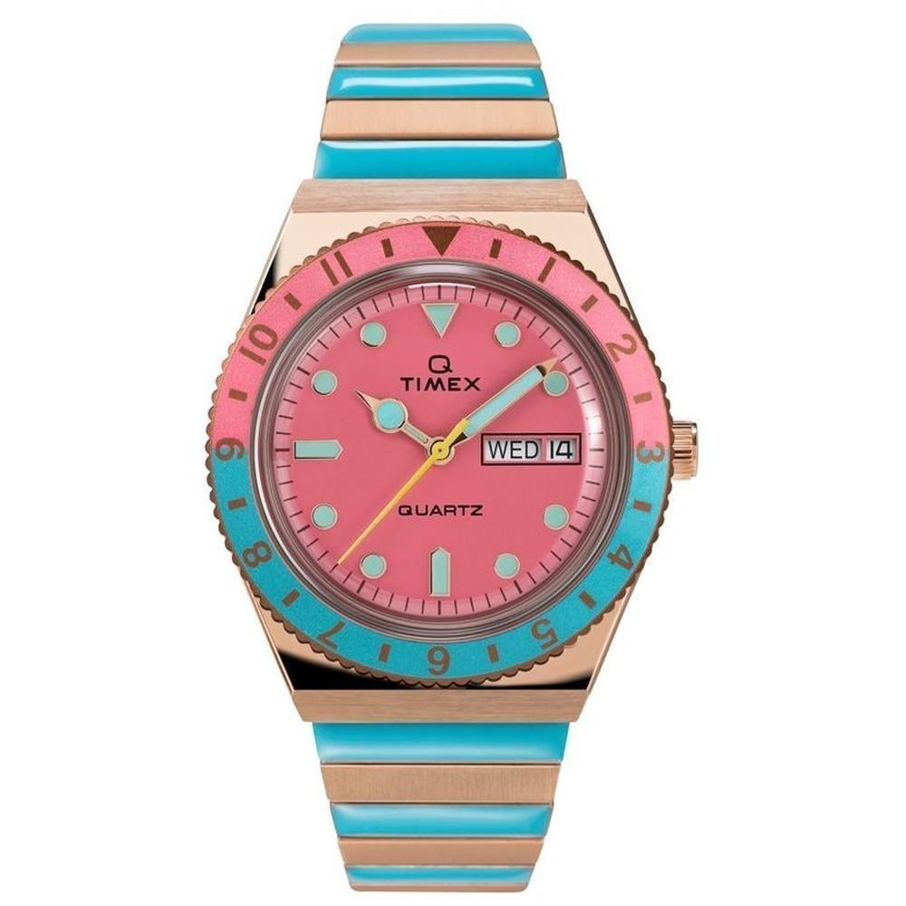 Наручные часы женские Timex Q Series Malibu кварцевые Pink (Tx2u81500)
