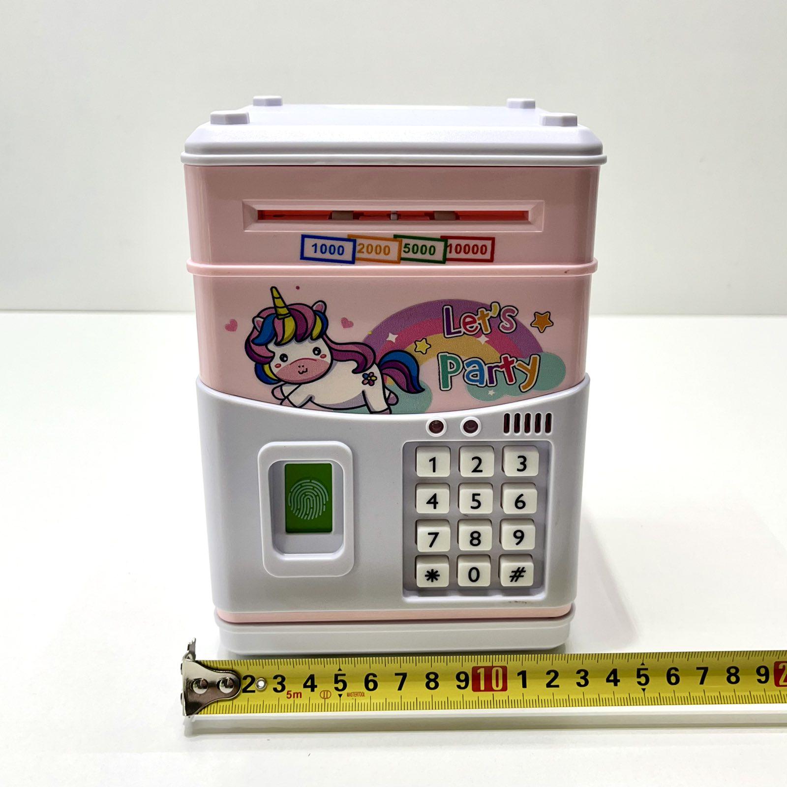 Сейф-копилка Банковский терминал с кодовым замком отпечаток Розовый (MK5398) - фото 9